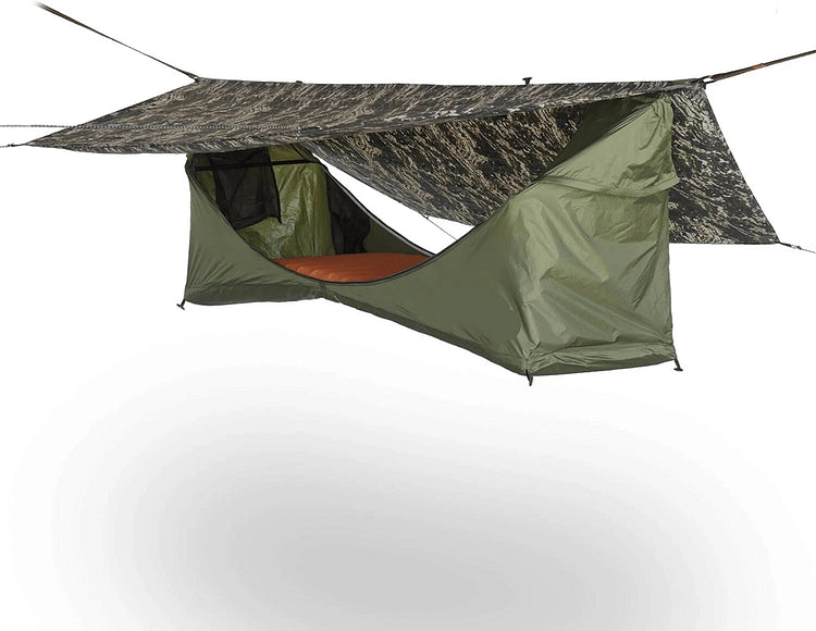Lay-Flat Tent Waterproof, Bug Net|FREE Pad + Rainfly & free shipping