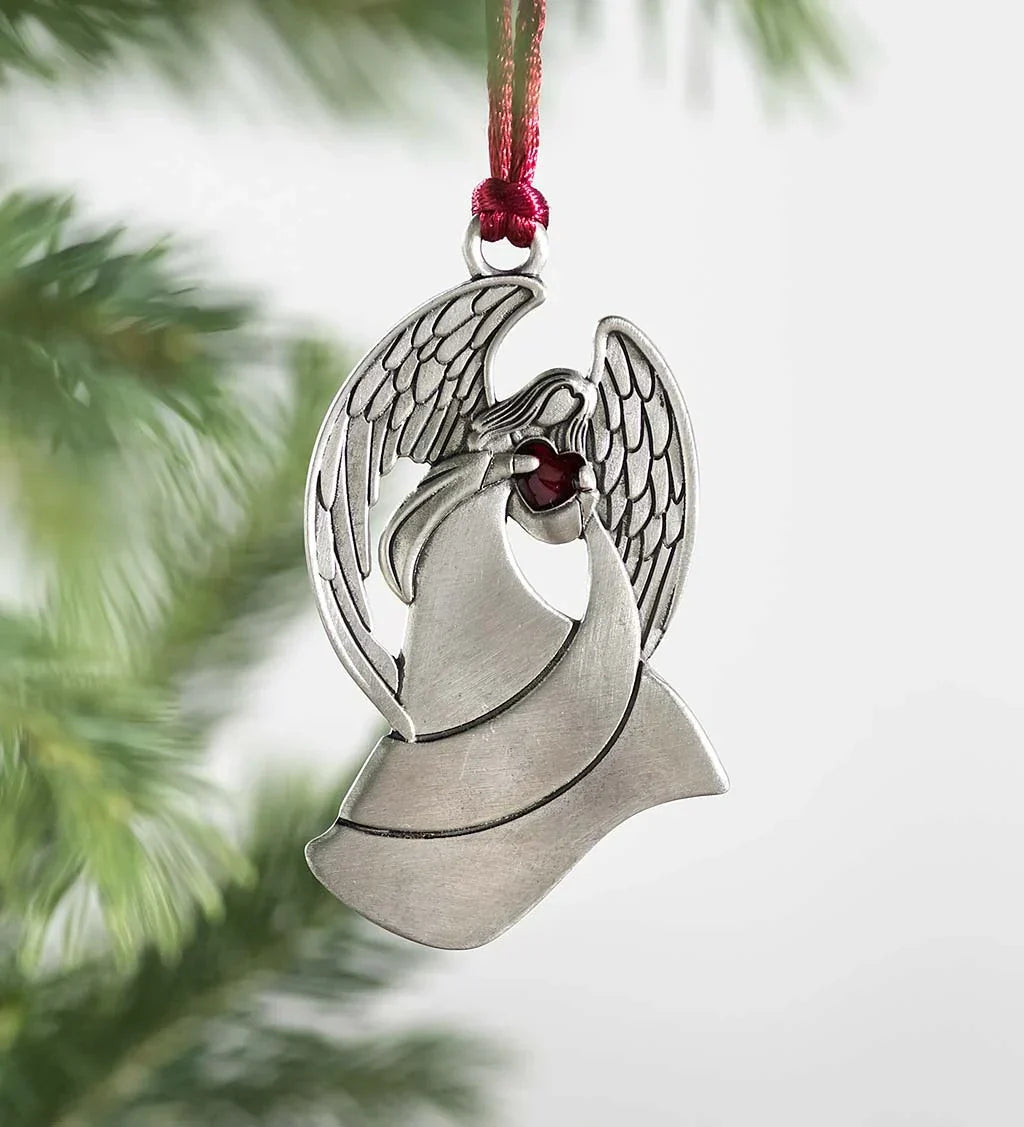 šSolid Pewter Christmas Tree Ornamentš„