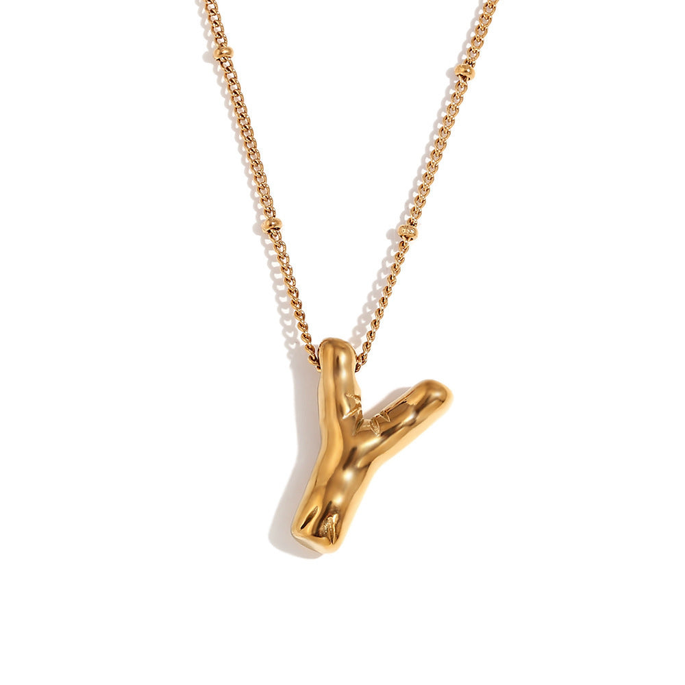 🔥Summer sale🎁⏰Bubble Letter Necklace