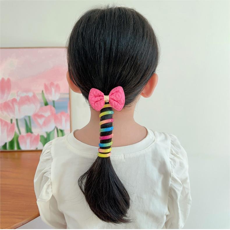 Early Christmas Sale🎄- Colorful Telephone Wire Hair Bands for Kids