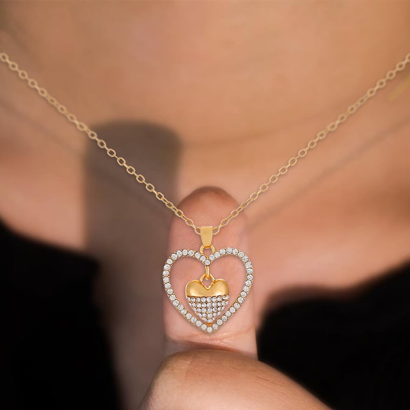 💕Always Heart To Heart Necklace👩❤️👧