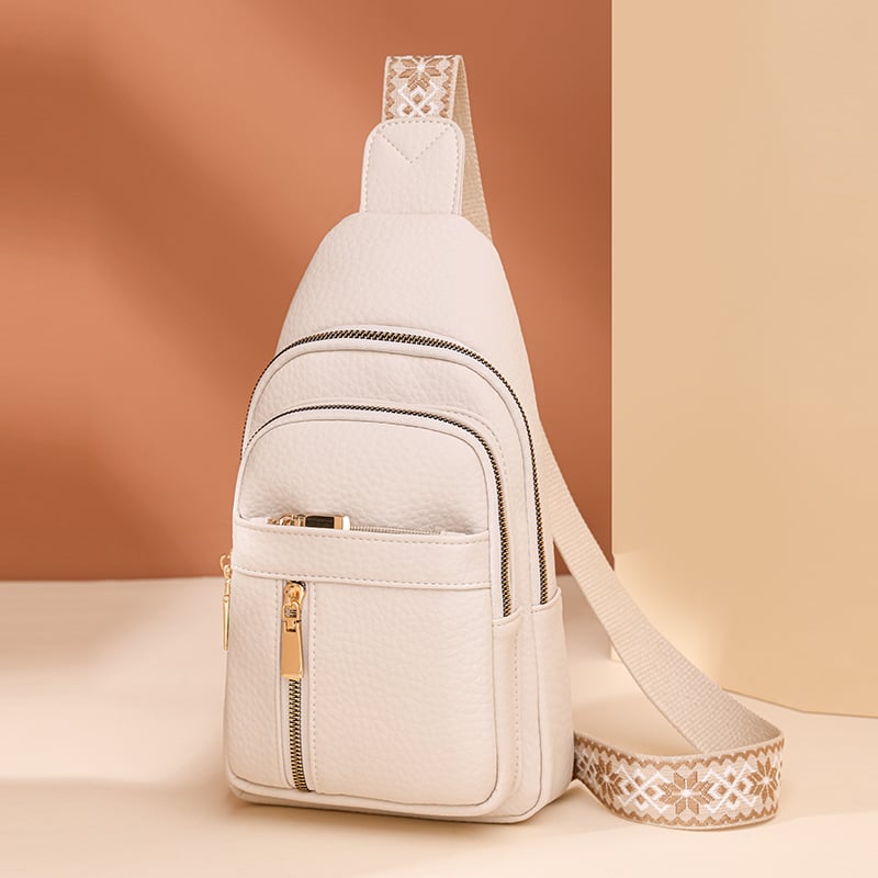 🔥Last Day Sale 49% OFF🏆️Anti-Theft Embroidery Solid Color Crossbody Bag for Daily Travel