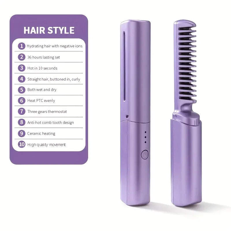💜Rechargeable Mini Hair Straightener💜