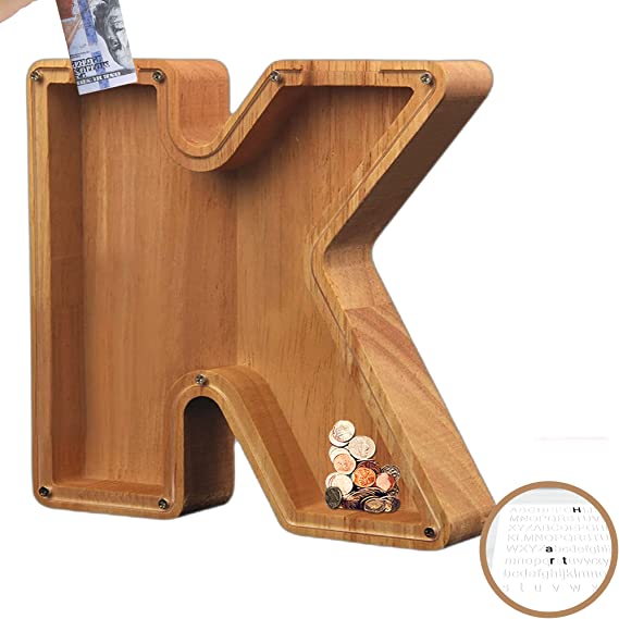 (š„2024 BEST GIFT TO CHILDRENš„) Wooden Letter Piggy Bankš