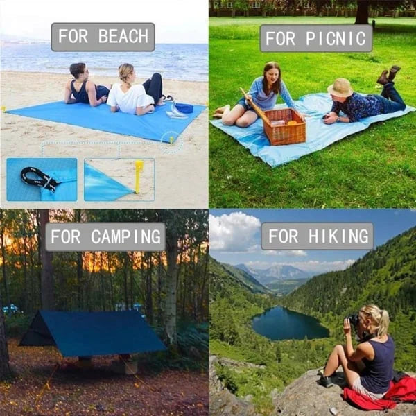🏆LAST DAY 49% OFF🤽♂️Sandproof Beach Blanket Lightweight👨👩👧👦
