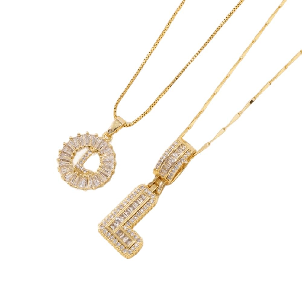 💍Last Day Only $12.99 & 2 Pack💍 Initial Letter Pendant Necklaces-Best Gift for your friends💝