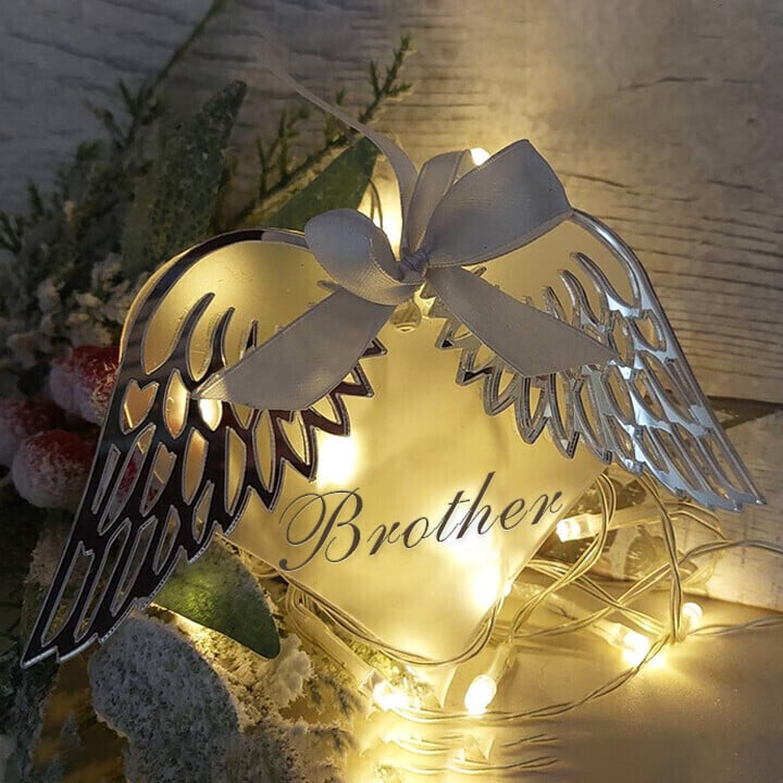 Last Day 70% OFF - 👼Heart With Angel Wings Memorial Ornament