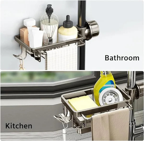 🔥(2024 New Arrival-48% OFF)🔥👨🍳Kitchen Sink Faucet Organizer