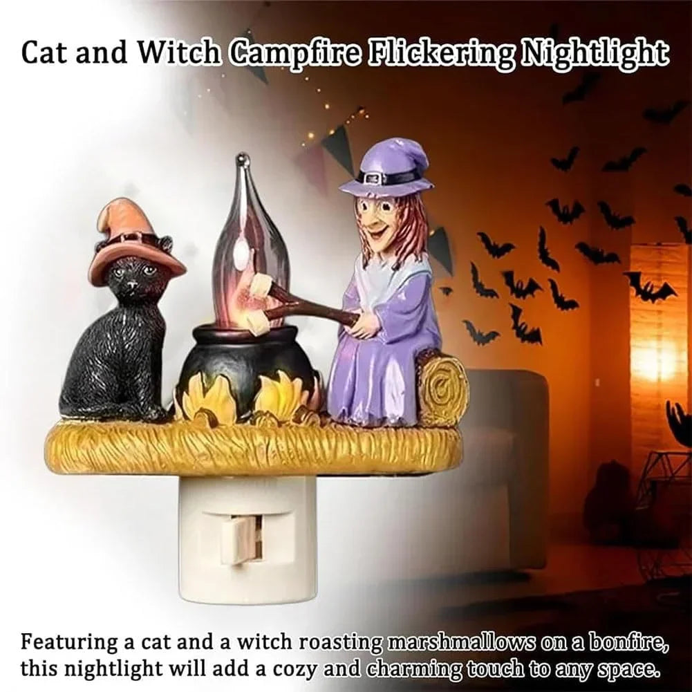 🔥Last Day Sale Price | 2024 Ghost Campfire Flickering Nightlight✨🔥👻