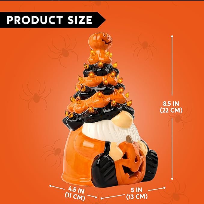 (🔥HOT SALE NOW 49% OFF) - Halloween ceramic dwarf decoration with light