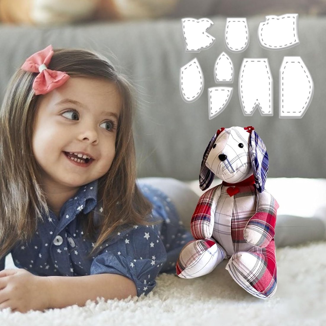 🎄Memory Bear Template Ruler Set - With Instructions