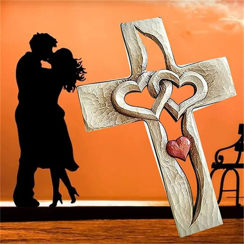 🌺HOT SALE💞Cross - Intertwined Hearts