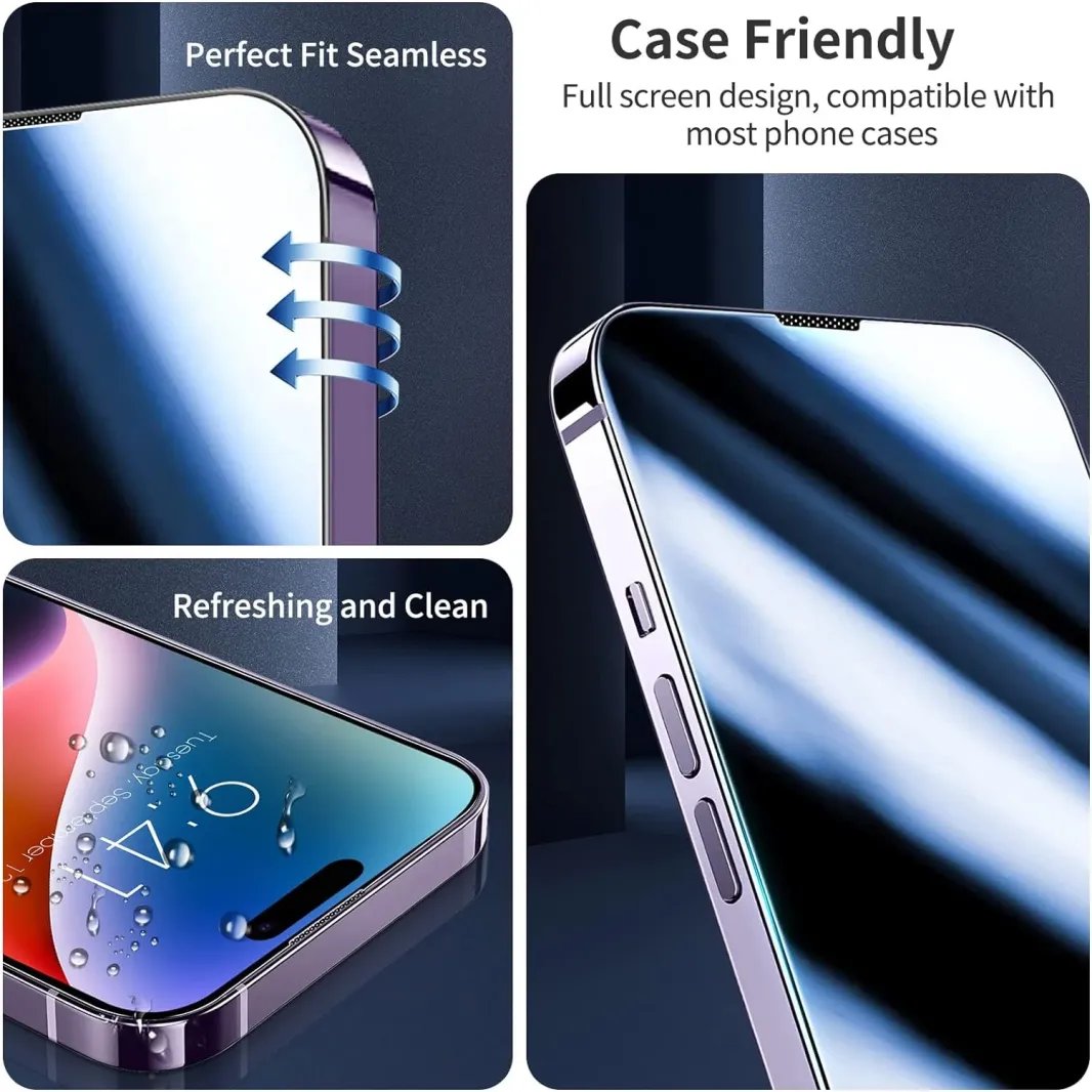 🔥Save 49% 📱iPhone Full series Screen Protector -Fingerprint-proof Dust Free Without Bubbles