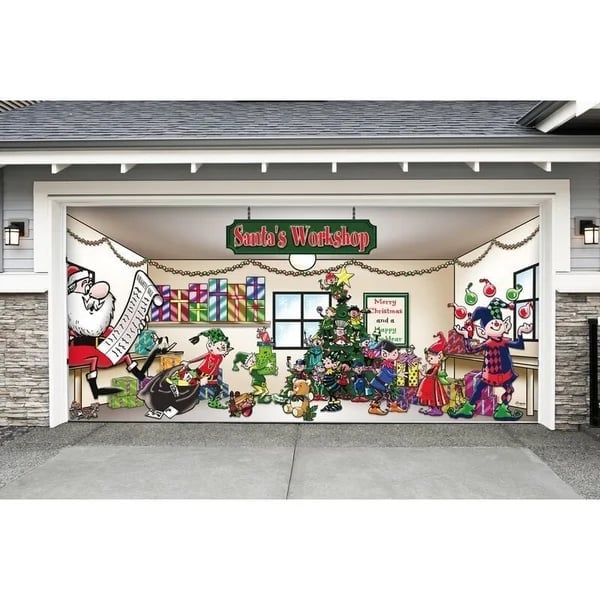 🎄Last Day Sale 49% OFF - Christmas 2024 Reusable Garage Door Decoration