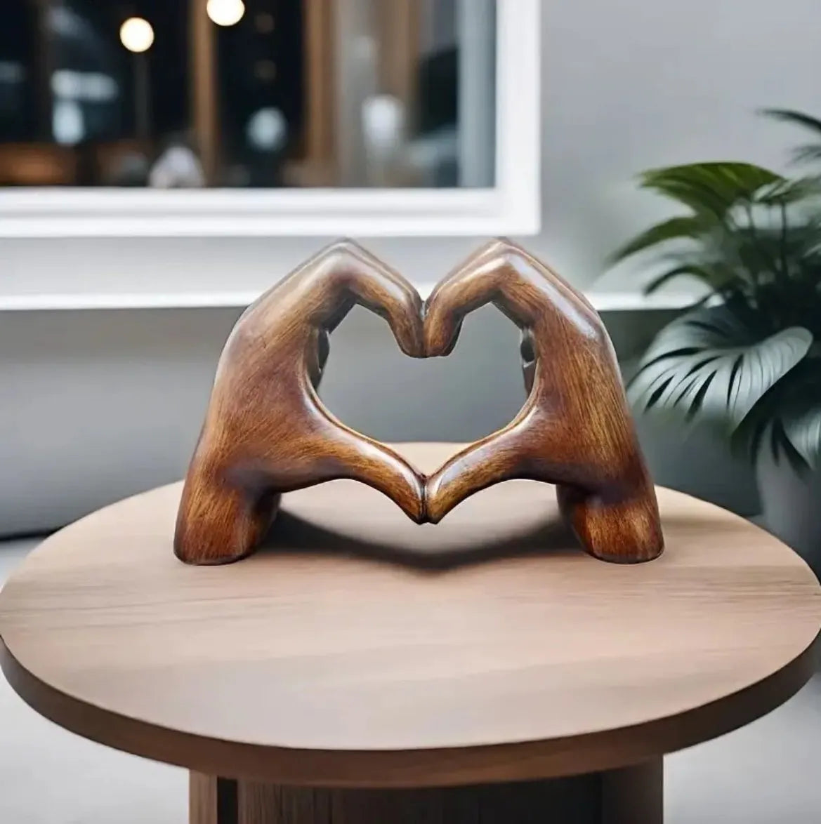 ๐ Handmade Heart Statue