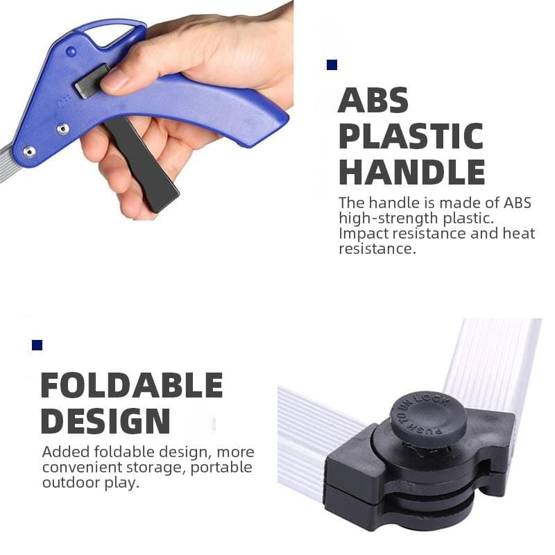 Foldable long handle aluminum alloy object picker