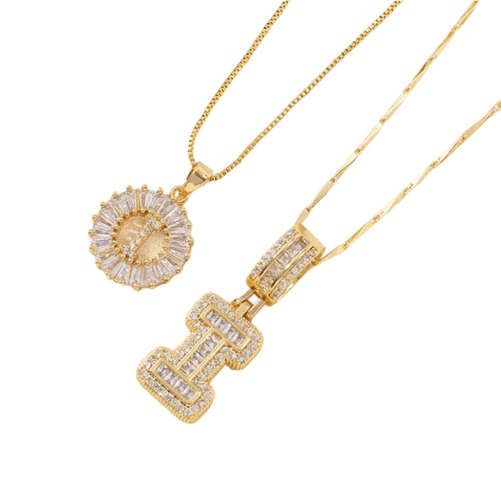 💍Last Day Only $12.99 & 2 Pack💍 Initial Letter Pendant Necklaces-Best Gift for your friends💝