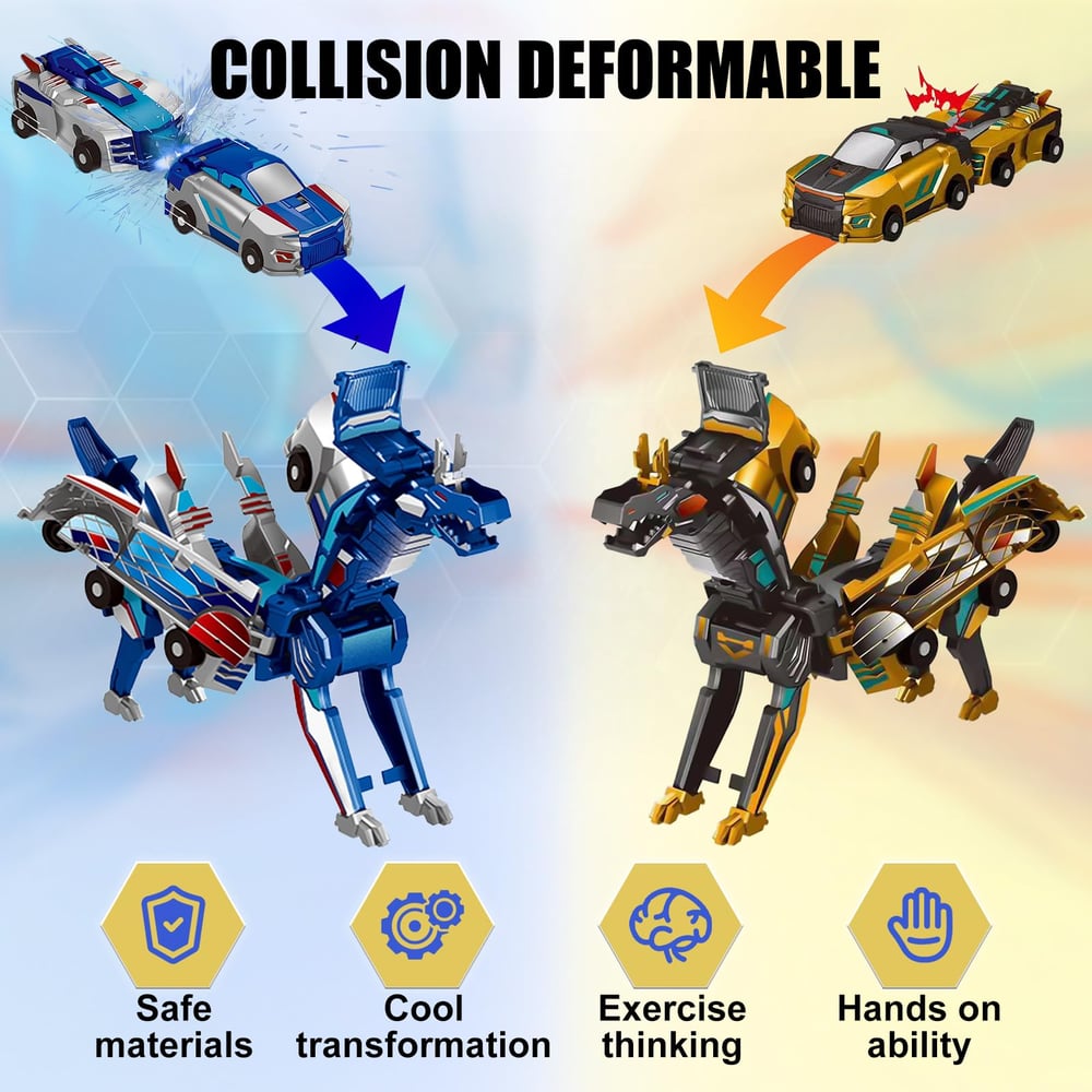 2025 New product π₯ Collision Transforming Dinosaur Car Toy
