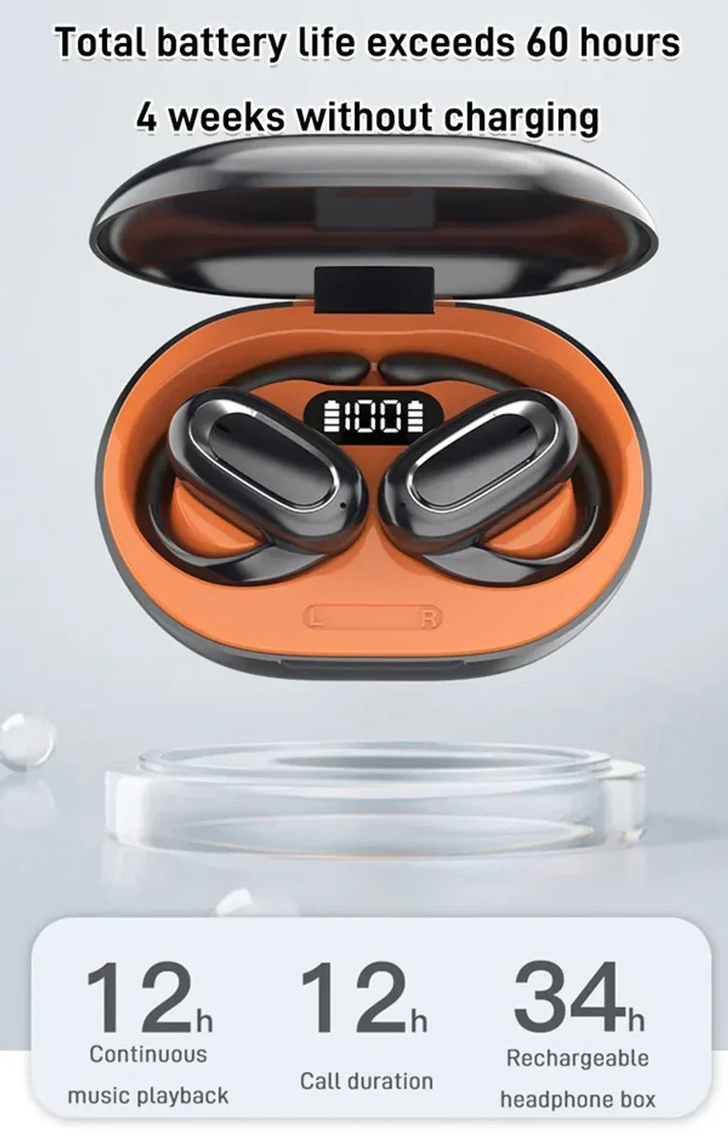 🎧3D Surround Sound Open OWS Bluetooth Headset