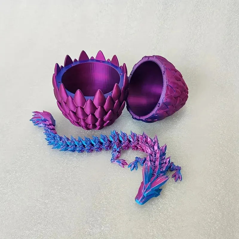 ๐3D-Printed Articulated Crystal Dragon