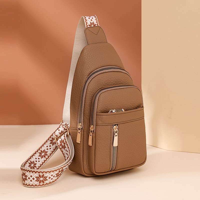 🔥Last Day Sale 49% OFF🏆️Anti-Theft Embroidery Solid Color Crossbody Bag for Daily Travel