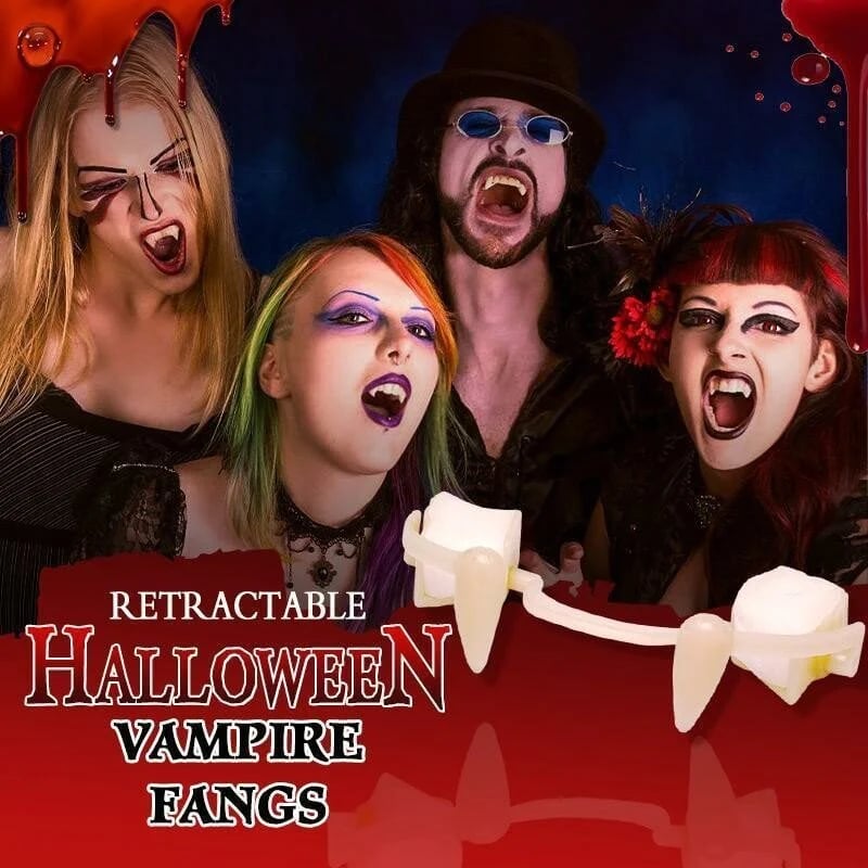 🎃Halloween Promotion-49% OFF🎃Retractable Halloween Vampire Fangs🧛♂BUY 1 GET 1 FREE