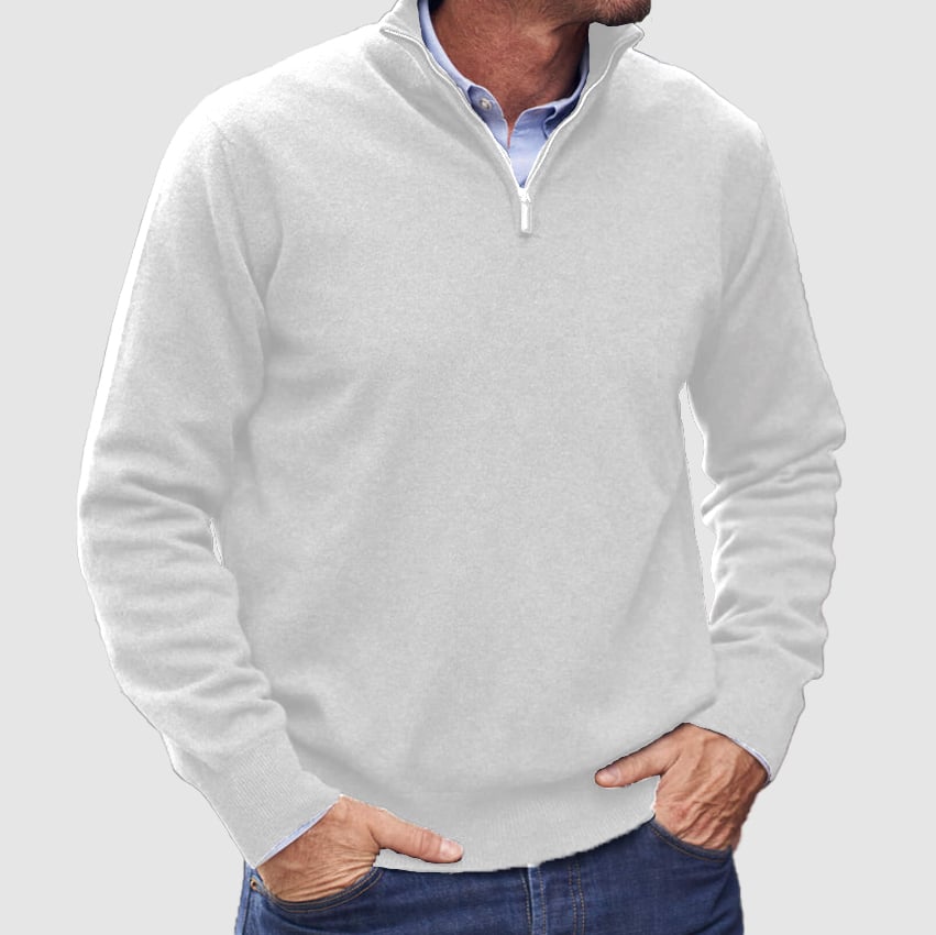 🔥Last Day 49% Off👔Men's Warm Zipper Basic Sweater