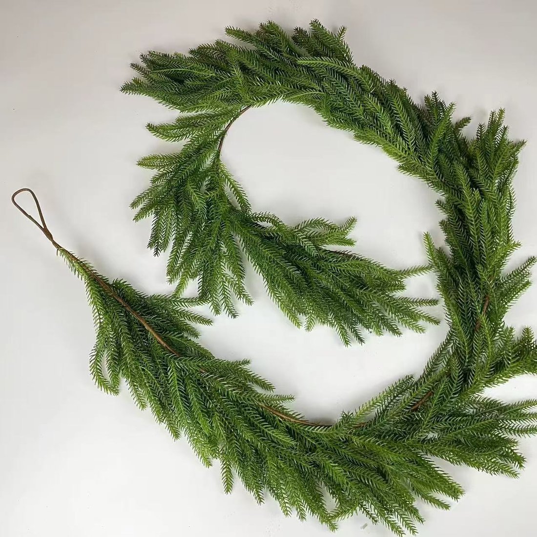🔥Last 4 hours 57% OFF -🌲Natural Christmas Greenery - Real Touch Norfolk Pine Garland