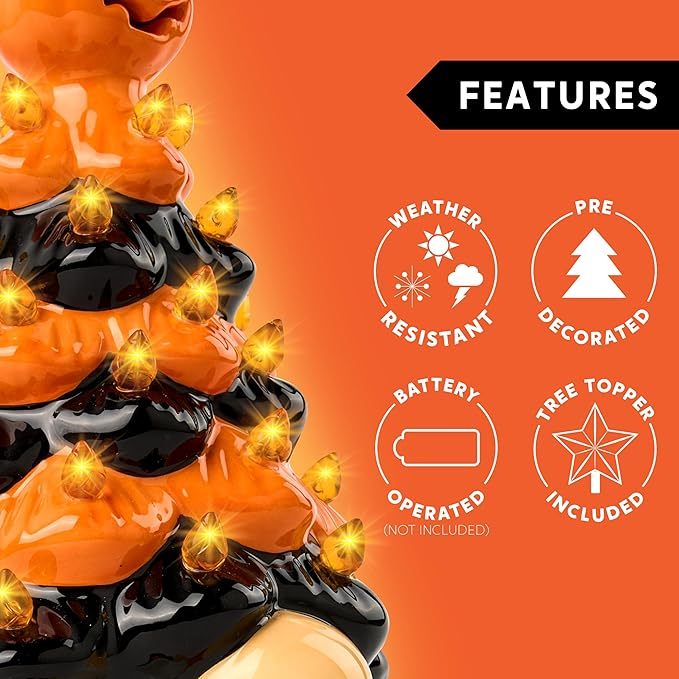 (🔥HOT SALE NOW 49% OFF) - Halloween ceramic dwarf decoration with light