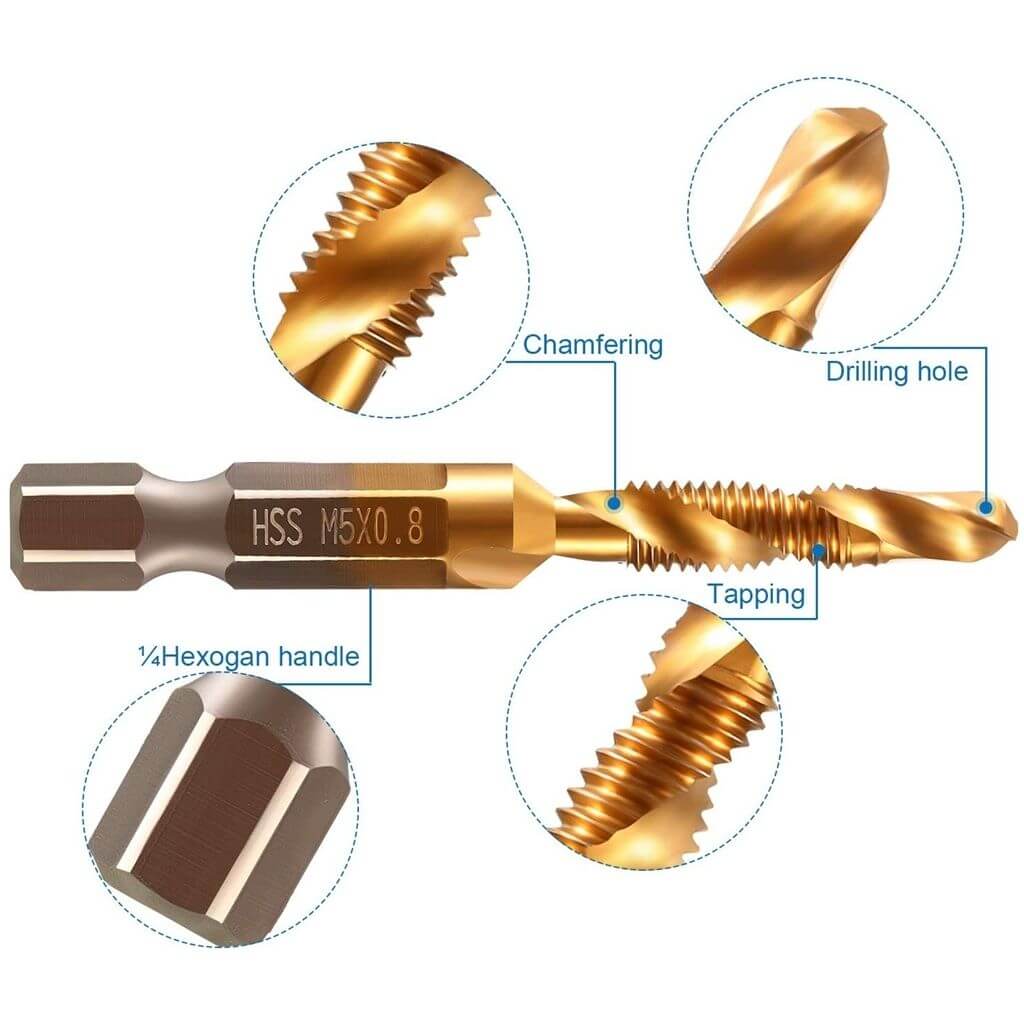 Cobalt PowerDrill Set (6 pcs)