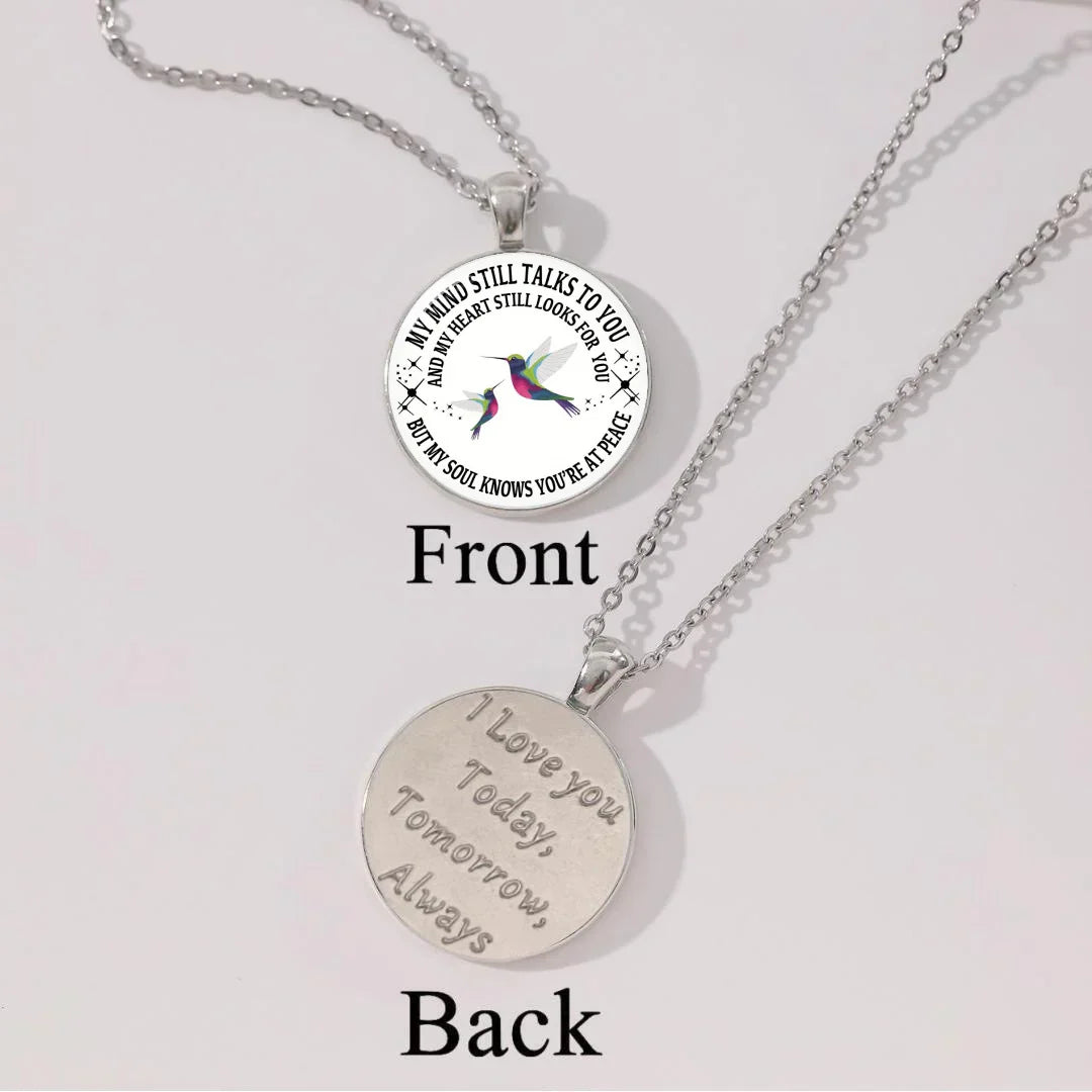 Last Day 69% OFF - My Mind Still Talks To You Memorial Necklace, In Memory Of Gift💕