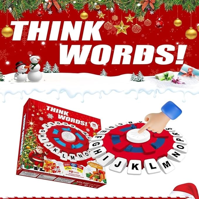 🎅Christmas Sale 49% OFF🎄🔥Word Game | Fast-Paced Family Board Game| Learning Game Great for All Ages🔥