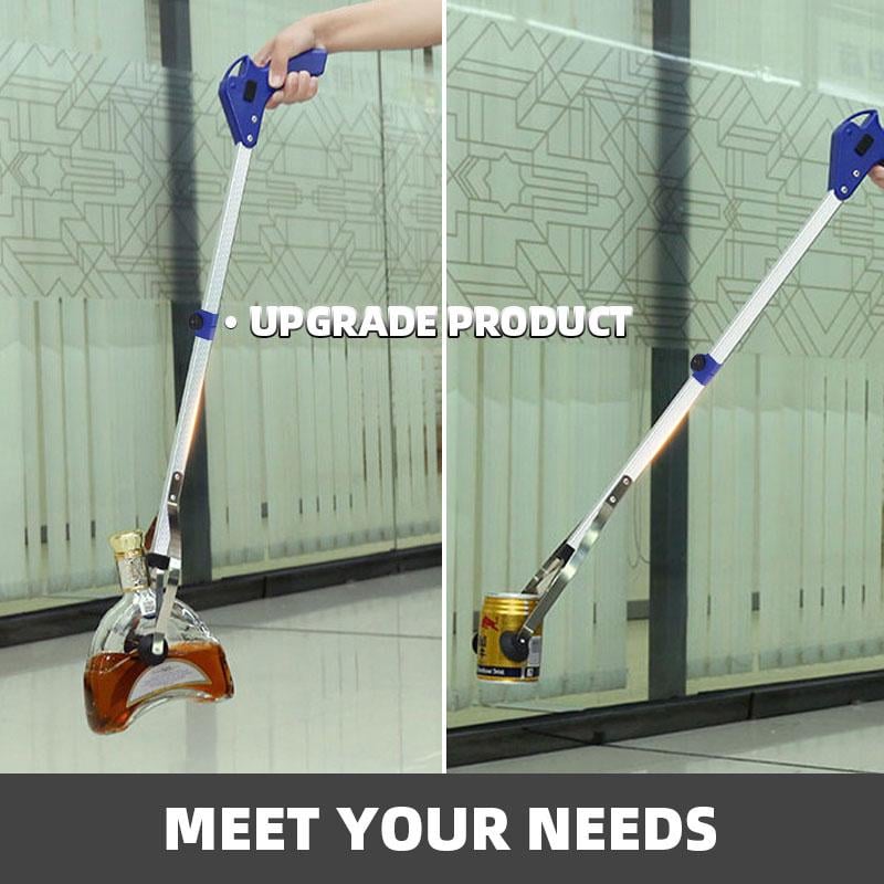 Foldable long handle aluminum alloy object picker