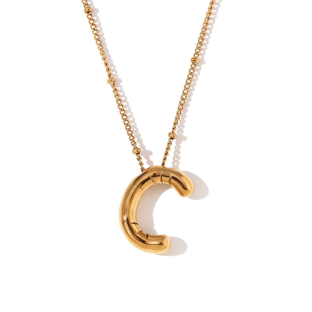 🔥Summer sale🎁⏰Bubble Letter Necklace