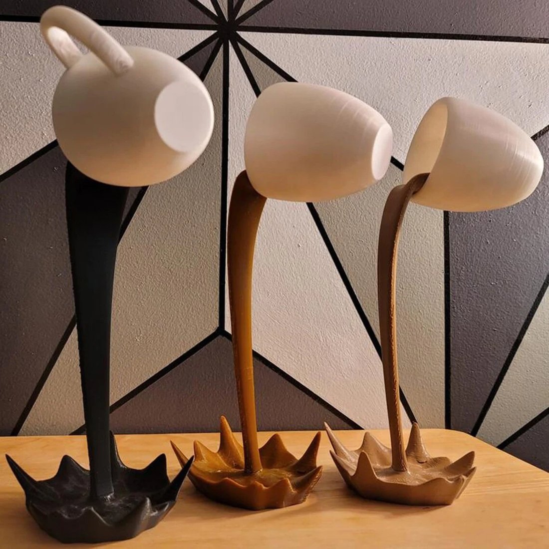 Magic Floating Spilling Coffee Cup Statue