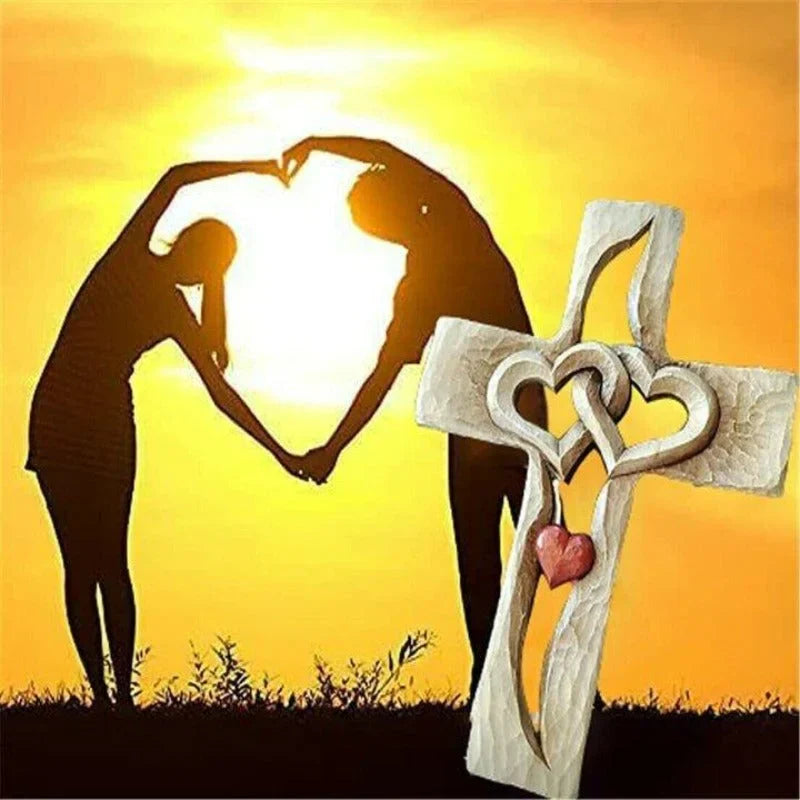 🌺HOT SALE💞Cross - Intertwined Hearts