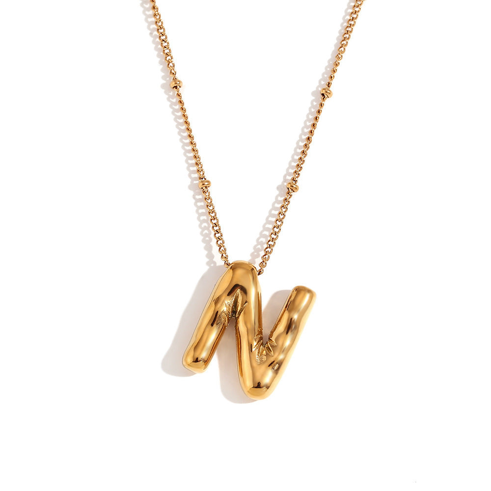 🔥Summer sale🎁⏰Bubble Letter Necklace