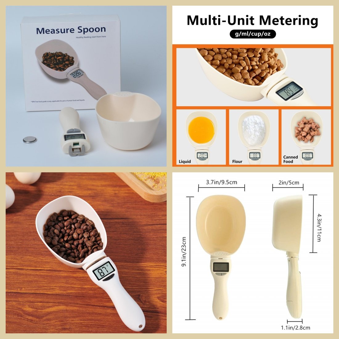 🏆LAST DAY 49% OFF🎁Food Measuring Scoop Scale