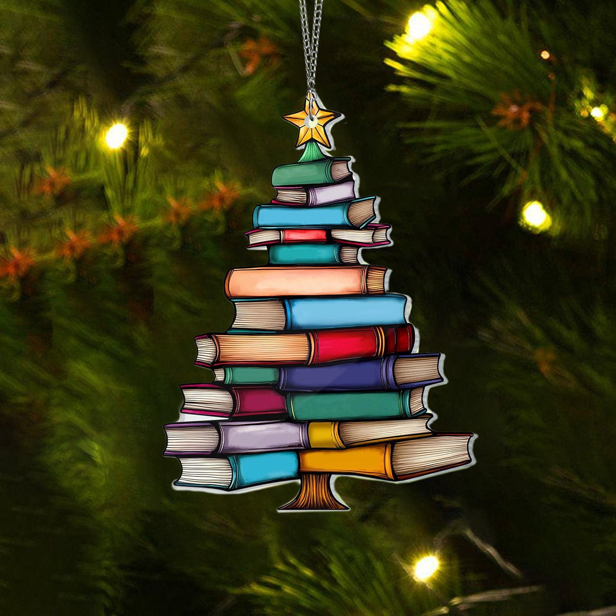 🎄📚Christmas Book Tree Ornament