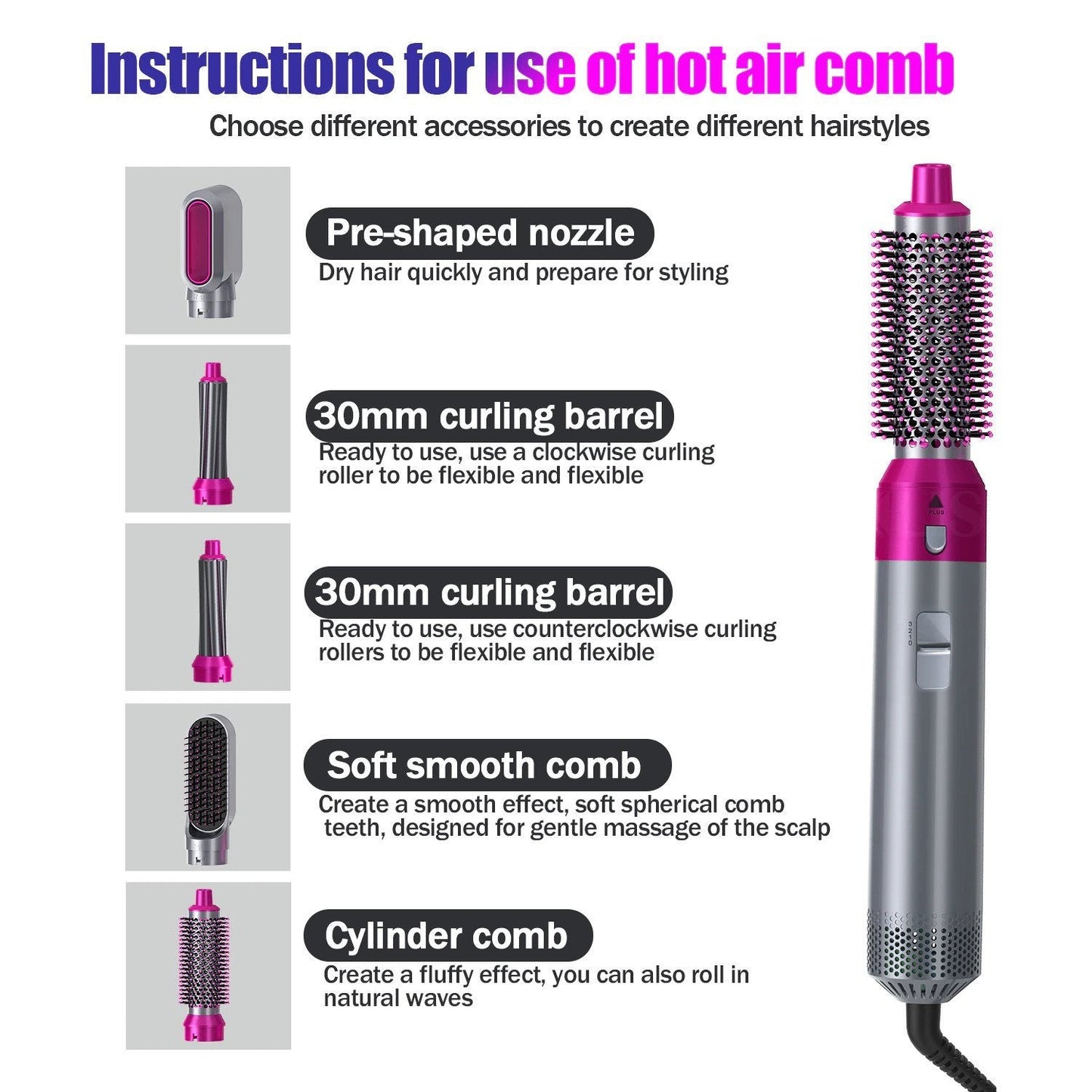 🔥HOT SALE NOW 49% OFF🔥🎉 5 in 1 Complete Hair Styler