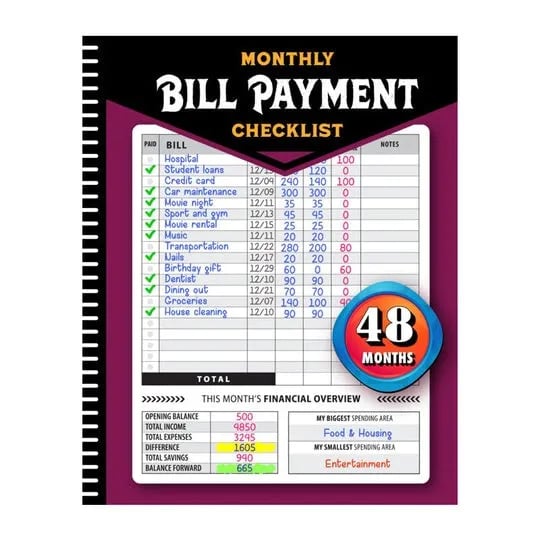 đź“•Bill Payment Management, Cleaning Schedule Manual