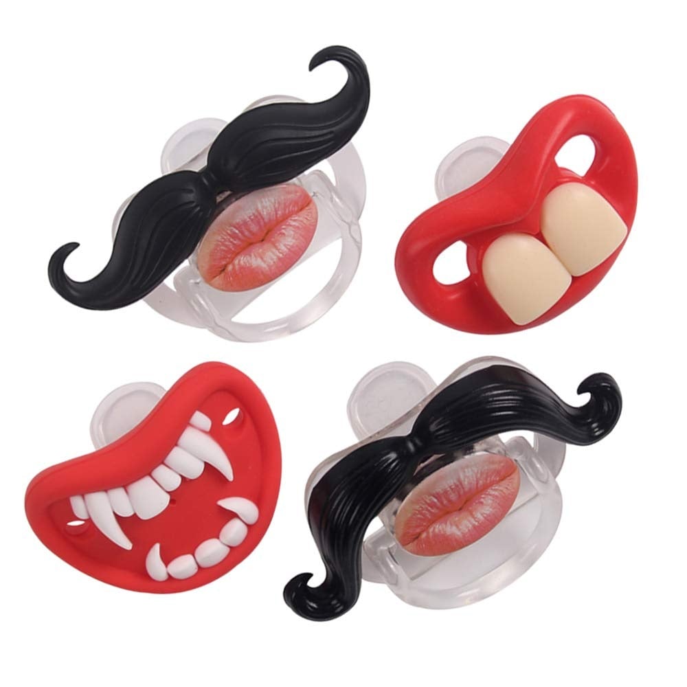 Funny Toddler Orthodontic Mustache Pacifiers for Babies
