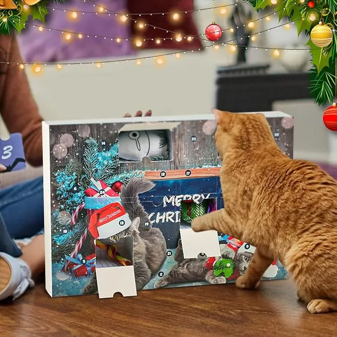 š„Last 48 hours 57% OFF - š±2024 Christmas Countdown Pet Toys Advent Calendar