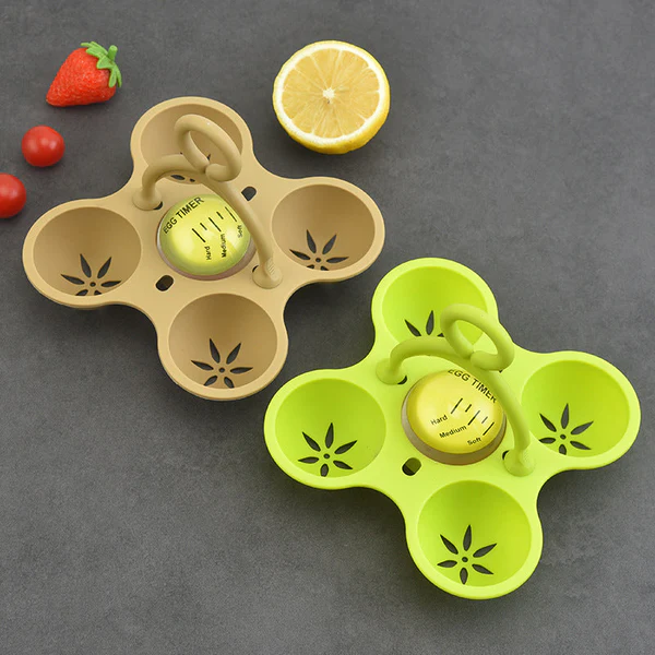 🔥Buy More Save More🔥Silicone Egg Poacher Cups with Thermochromic Timer