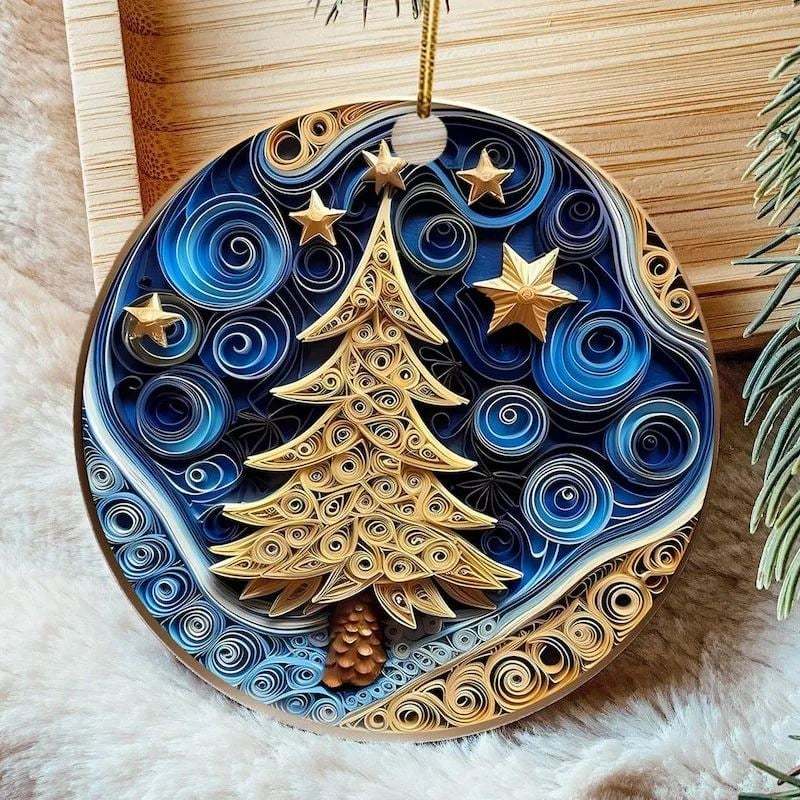 🎄Flat Quilling Christmas Ornaments