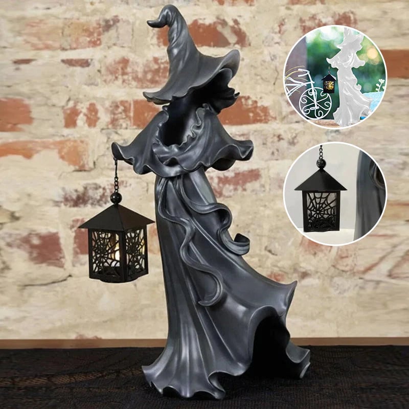 🎃Witch With Lantern Decoration👻