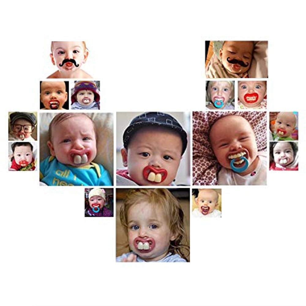 Funny Toddler Orthodontic Mustache Pacifiers for Babies