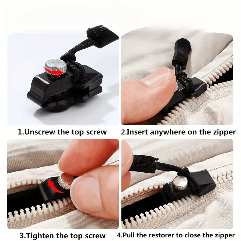 š„Last Day 49% OFFš„Universal Zipper Repair Kit Quick Fix Slider