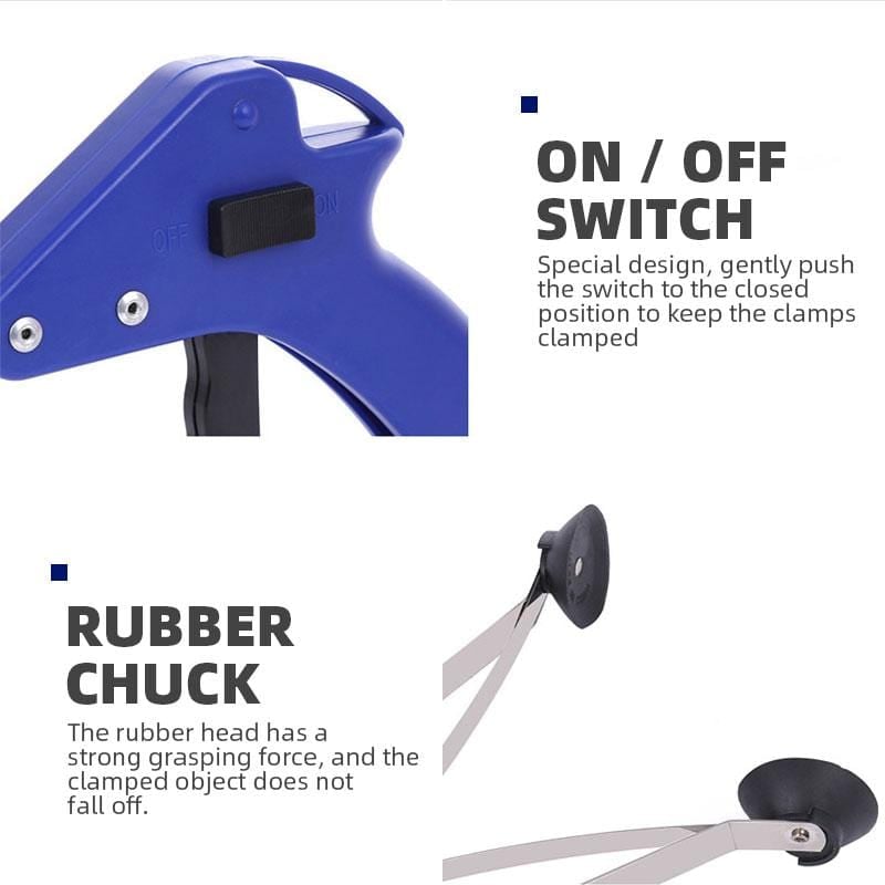 Foldable long handle aluminum alloy object picker