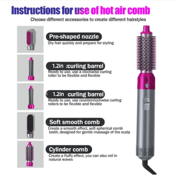 🔥Last Day 49% OFF🔥 5 in 1 Complete Hair Styler